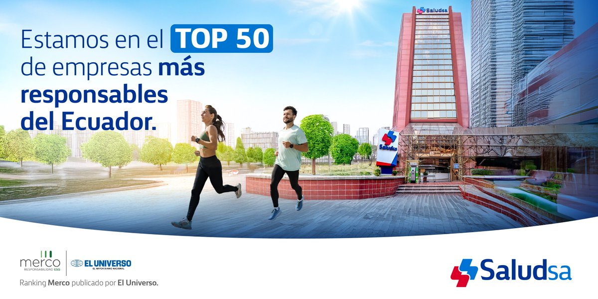 Nos llena de alegría compartir que hemos sido reconocidos como una de las 50 empresas más responsables del país en el ranking de Merco publicado por El Universo.🎖️
Este reconocimiento refleja nuestro compromiso con la sostenibilidad, el bienestar social y la gobernanza