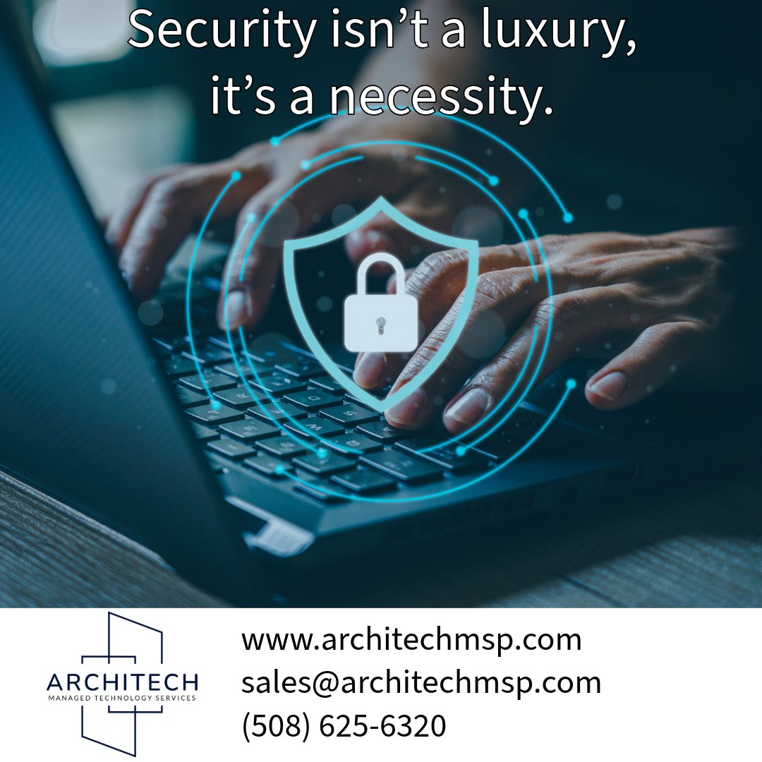 ArchitechLC's tweet image. 🔐 Cybersecurity Isn’t Just for Big Businesses, It’s for You!

📧 Contact us: info@architechmsp.com
🌐 Learn more: architechmsp.com

#CyberSecurity #DataProtection #ITSecurity #ArchitechMSP