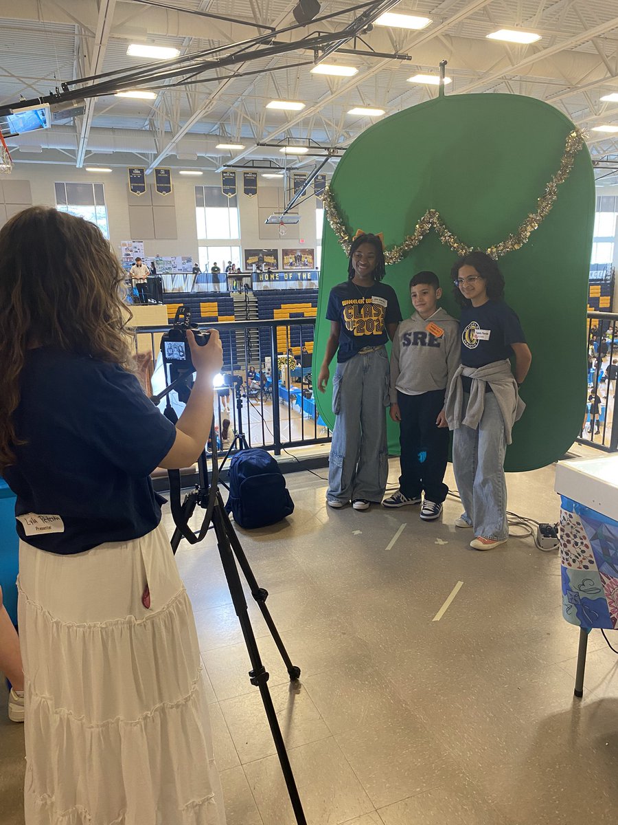 STEMTania's tweet image. I always love seeing the @Wheeler_High STEAM Symposium every year! HS students engage with feeder elementary students at various STEAM-related stations and activities. The arena was taken over, top to bottom! #STEMCobb