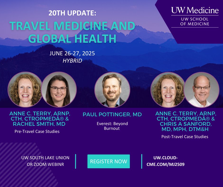 UW CME (@uwcme) on Twitter photo 🌍 Excited for the 20th Update: Travel Medicine & Global Health! June 27-28, 2025, Featuring pre-travel & post-travel case studies, and burnout! Register now uw.cloud-cme.com/MJ2509
#TravelMedicine #GlobalHealth <a href="/UWMedicine/">UW Medicine</a> <a href="/uwfm/">UW Family Medicine</a> <a href="/UW_DGIM/">General Internal Medicine at UW Medicine</a> <a href="/AllergyUw/">UW-Madison Allergy and Immunology</a> <a href="/uw_infdisease/">UW-Madison Division of Infectious Disease</a> <a href="/uwdgh/">UW Global Health</a> 🌍 Excited for the 20th Update: Travel Medicine & Global Health! June 27-28, 2025, Featuring pre-travel & post-travel case studies, and burnout! Register now uw.cloud-cme.com/MJ2509
#TravelMedicine #GlobalHealth <a href="/UWMedicine/">UW Medicine</a> <a href="/uwfm/">UW Family Medicine</a> <a href="/UW_DGIM/">General Internal Medicine at UW Medicine</a> <a href="/AllergyUw/">UW-Madison Allergy and Immunology</a> <a href="/uw_infdisease/">UW-Madison Division of Infectious Disease</a> <a href="/uwdgh/">UW Global Health</a>