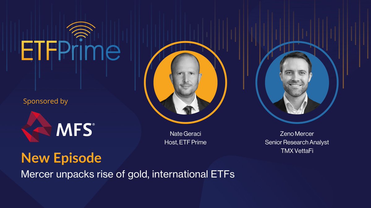 VettaFi (@vetta_fi) on Twitter photo This week on <a href="/ETFPrime/">ETF Prime Podcast</a>, <a href="/Vetta_Fi/">VettaFi</a>'s <a href="/Zenomercer/">Zeno Mercer</a> joins <a href="/NateGeraci/">Nate Geraci</a> to unpack goldās explosive rally and the international equities gaining ground as U.S. markets stumble.
Plus, <a href="/KristinReports/">Kristin Myers</a> gives an early look at the 2025 industry awards, including the early contenders for This week on <a href="/ETFPrime/">ETF Prime Podcast</a>, <a href="/Vetta_Fi/">VettaFi</a>'s <a href="/Zenomercer/">Zeno Mercer</a> joins <a href="/NateGeraci/">Nate Geraci</a> to unpack goldās explosive rally and the international equities gaining ground as U.S. markets stumble.
Plus, <a href="/KristinReports/">Kristin Myers</a> gives an early look at the 2025 industry awards, including the early contenders for
