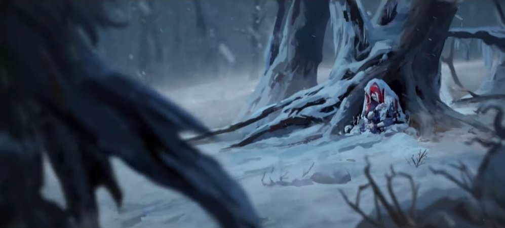 cipherkirby's tweet image. I have drawn Ithaqua&apos;s face when he finds his dead mother in the archer&apos;s trailer