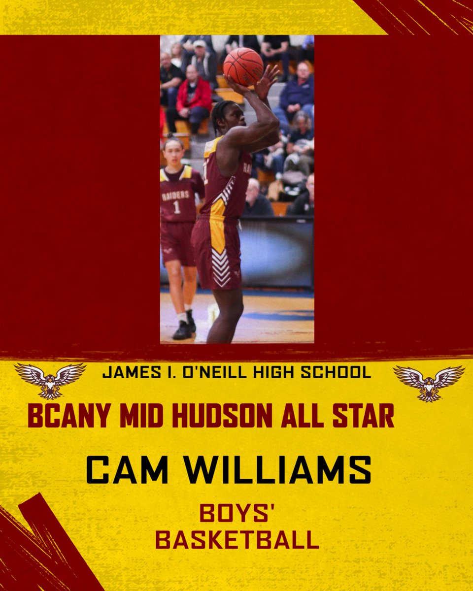 Congrats to Cam Williams on being named a BCANY Mid Hudson All Star this year!