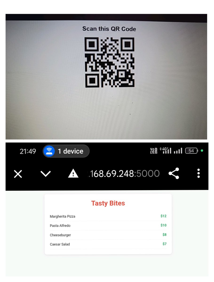 Anushkapatil578's tweet image. #100DaysOfCode Day 42

 8hrs+efforts😭 while facing a lot of challenges, debugging, coding , testing, errors and trial and finally  I have built the #QRscanner for displaying the restaurant menu. 

 #LearnInPublic #buildinpublic #ReactJS #NodeJS #WebDevelopment #QRCode #UIUX