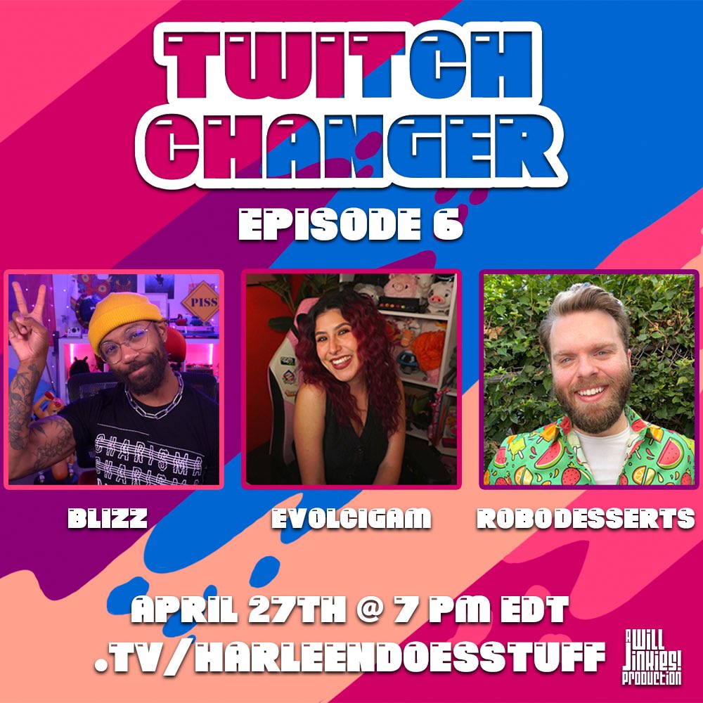 Will Jinkies 🏳️⚧️ (@mxjinkies) on Twitter photo in compliance with yesterday's cease and desist, we're SO excited to announce this month's twitch changer episode!
featuring <a href="/blizzb3ar/">blizz (but raw)</a> <a href="/robodessert/">Robo - The Pickle Hero🧁🍩🥒</a> & <a href="/evolcigam/">evolcigam.bsky.social 🍉</a> in our most physically demanding episode yet! :D in compliance with yesterday's cease and desist, we're SO excited to announce this month's twitch changer episode!
featuring <a href="/blizzb3ar/">blizz (but raw)</a> <a href="/robodessert/">Robo - The Pickle Hero🧁🍩🥒</a> & <a href="/evolcigam/">evolcigam.bsky.social 🍉</a> in our most physically demanding episode yet! :D