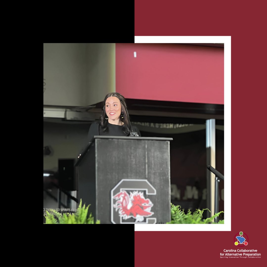 Carolina_CrED's tweet image. Congratulations to CarolinaCAP completer Brittany Caniglia, recipient of the Champions of Education Outstanding New Teacher Award from the University of South Carolina College of Education! We’re proud to celebrate your impact and excellence!

#SpurringInnovation