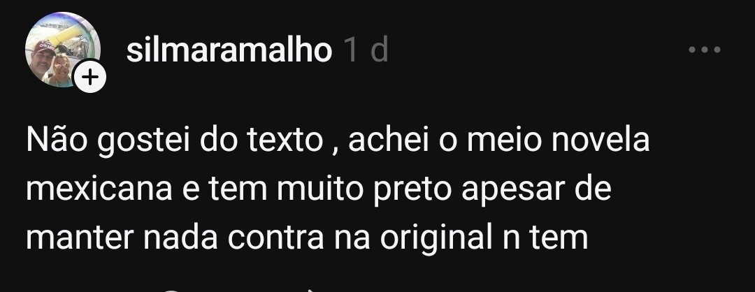 eliade_lima's tweet photo. Sobre ter negros em papéis que não seja ladrão ou empregadas https://t.co/b8FxWWBkbe