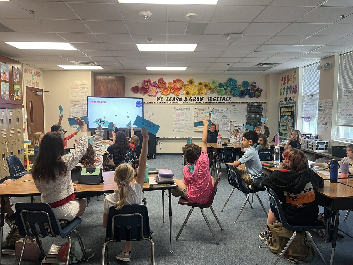 Lily B. Clayton Elementary School (@lbclaytonfwisd) on Twitter photo Fraziers 4th graders used <a href="/Lead4ward/">lead4ward</a>’s “Fact or Fib” strategy to review equivalent fractions today. Given an equivalent fraction problem, students had to decide if the problem was a fact (true) or a fib (incorrect). <a href="/todd_koppes/">Todd Koppes</a> <a href="/MsReedAP/">Katy Reed</a> <a href="/FortWorthISD/">Fort Worth Independent School District</a> <a href="/APMontoyaFWISD/">E.Montoya</a> Fraziers 4th graders used <a href="/Lead4ward/">lead4ward</a>’s “Fact or Fib” strategy to review equivalent fractions today. Given an equivalent fraction problem, students had to decide if the problem was a fact (true) or a fib (incorrect). <a href="/todd_koppes/">Todd Koppes</a> <a href="/MsReedAP/">Katy Reed</a> <a href="/FortWorthISD/">Fort Worth Independent School District</a> <a href="/APMontoyaFWISD/">E.Montoya</a>
