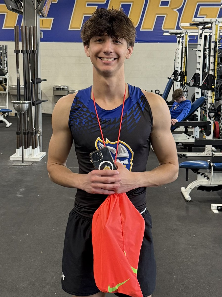 New triple jump school record!!🚨🚨🚨🚨🚨🚨 Koen Blakely sets the new record with a jump of 44’6”! District Champion as well!