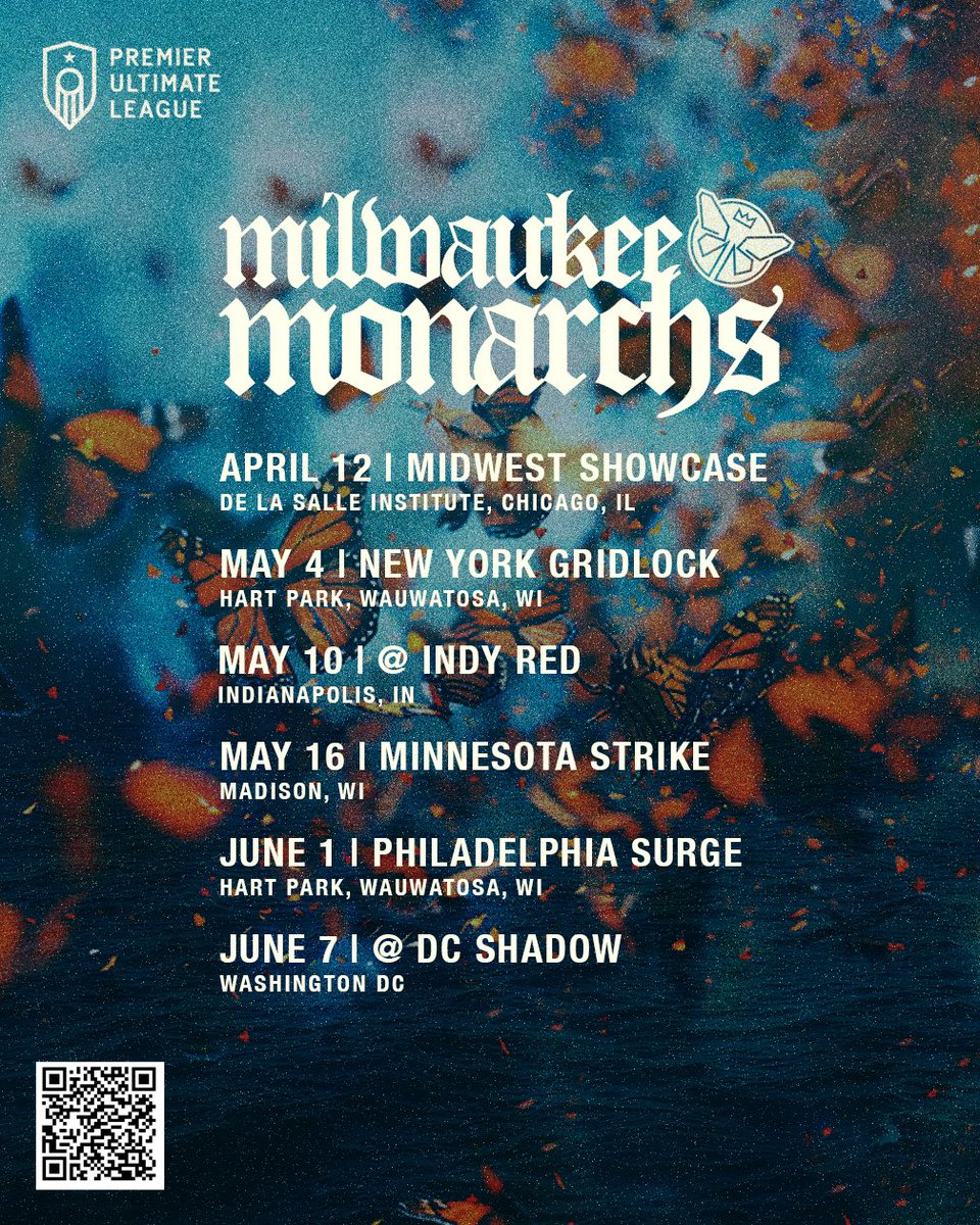 Today’s To Do: Get these dates on your calendar and get ready to cheer on the Milwaukee Monarchs! 🗓️