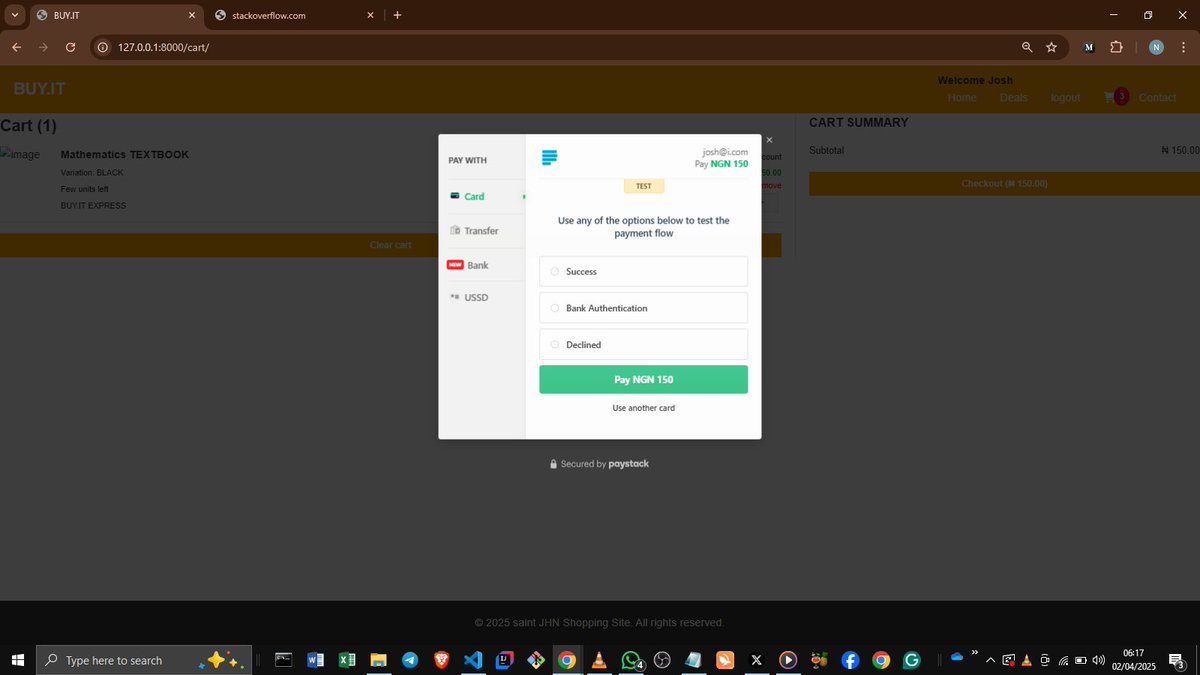 JHNwizugbe's tweet image. Finally got Paystack working on my site! 🎉  It was way easier than I expected.  Anyone else found Paystack integration surprisingly simple?  For those using Flutterwave, what challenges did you face?  Trying to understand the differences! #Paystack #Flutterwave #DevTalk #Payment