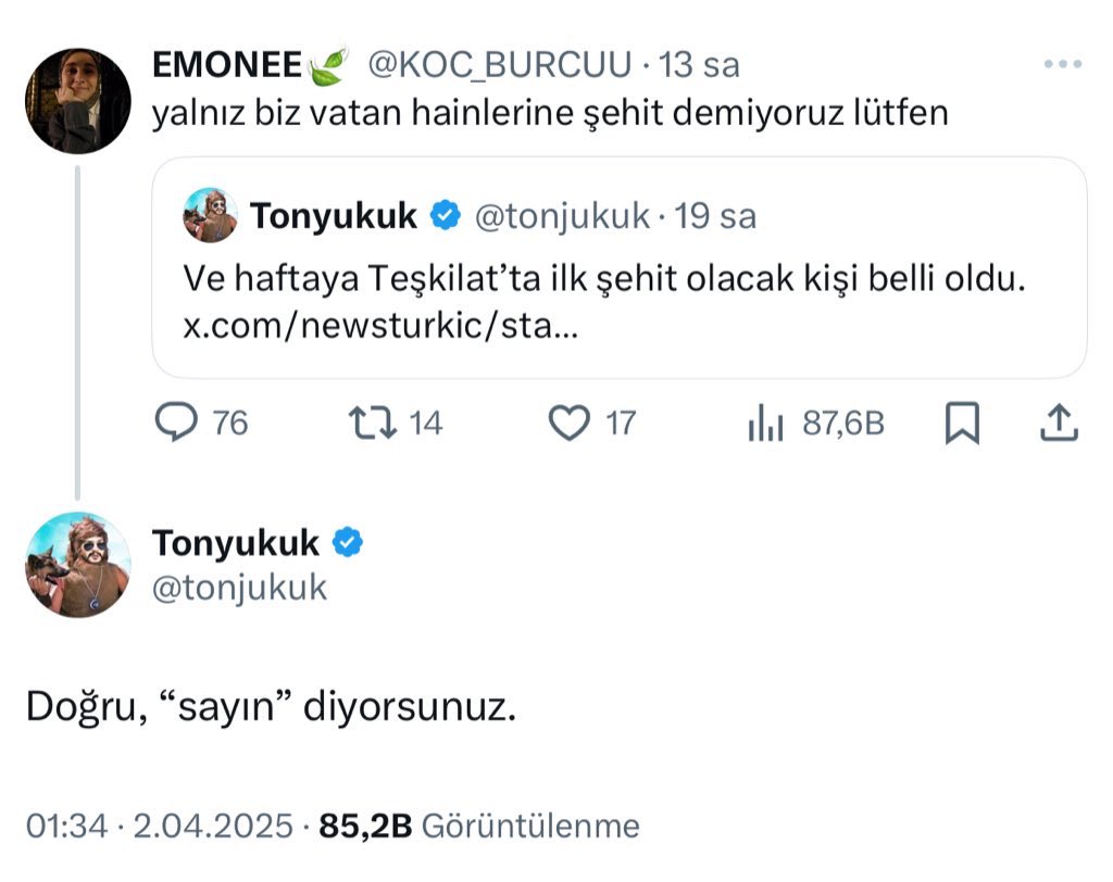 ajansJargon's tweet photo. Tonyukuk’un, boykot çağrısı yapan Aybüke Pusat’a “vatan haini” diyen bir trole verdiği cevap, sosyal medyada büyük beğeni topladı. https://t.co/RfSdbGeGGh