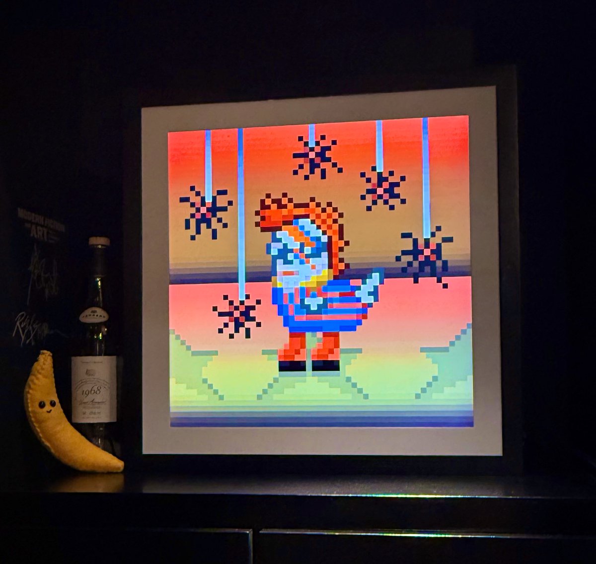 whitewallsapp's tweet image. A gm from this Tokenframe, resurrected by the Whitewalls app — now fulfilling its true destiny: showing off a glorious Dickbutt.