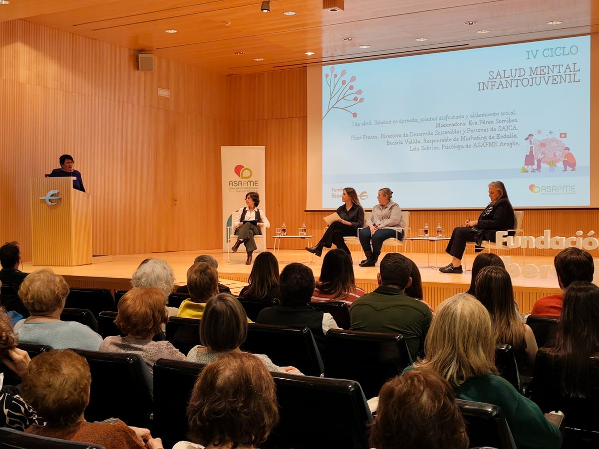 ASAPME Aragón (@asapme) on Twitter photo Cómo influye la soledad, deseada o no, en la adolescencia y juventud es el primero de los temas que se han abordado en el IV Ciclo de #SaludMental #Infantojuvenil, organizado por <a href="/ASAPME/">ASAPME Aragón</a> Aragón y <a href="/FundIbercaja/">Fundación Ibercaja</a>. Cómo influye la soledad, deseada o no, en la adolescencia y juventud es el primero de los temas que se han abordado en el IV Ciclo de #SaludMental #Infantojuvenil, organizado por <a href="/ASAPME/">ASAPME Aragón</a> Aragón y <a href="/FundIbercaja/">Fundación Ibercaja</a>.