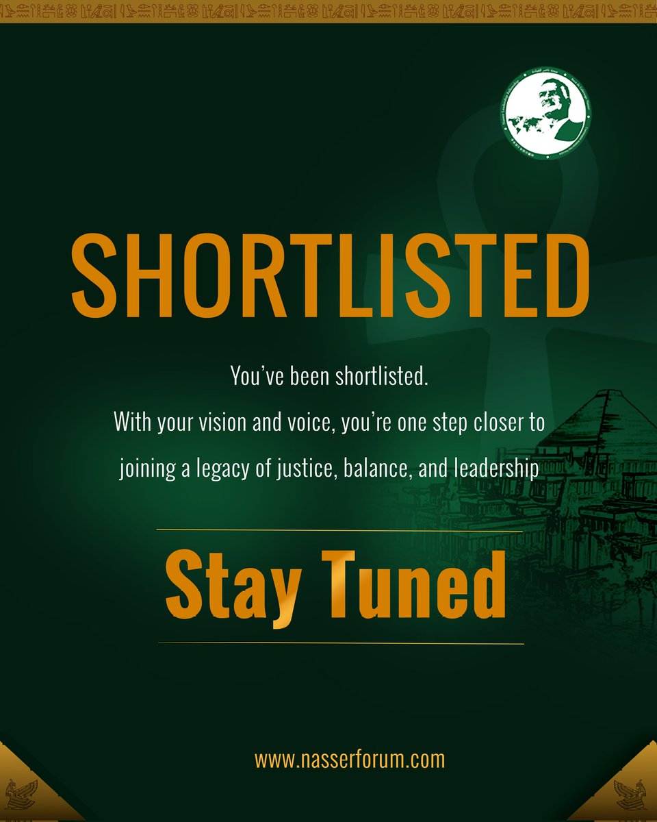 "I am thrilled to share that I have been shortlisted to be part of the Nasser Fellowship in Egypt! This is an incredible opportunity, and I’m excited for the next steps. Looking forward to what lies ahead!"
🌏
#NasserFellowship
#Egypt
#Malawi
#NationalyouthCouncilofMalawi