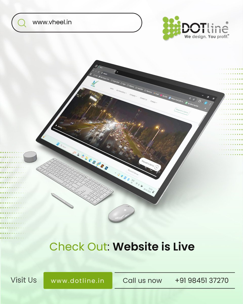 dotlineweb's tweet image. 🚀 Exciting News!
We’re thrilled to unveil the brand-new website for Vheel, designed &amp;amp; developed by Dotline! 🎉
🌐 Need a website?
𝗖𝗼𝗻𝘁𝗮𝗰𝘁 𝘂𝘀 𝗻𝗼𝘄!
𝗩𝗶𝘀𝗶𝘁: dotline.in
.
#Dotline #Dotlineweb #WebDesign #WebsiteDesign #WebDevelopment