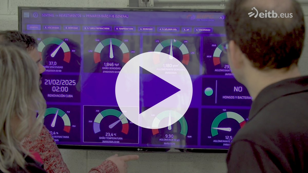 Reportaje de <a href="/Teknopolis_etb/">Teknopolis</a> sobre el proyecto de creación e implantación de un Sistema Inteligente de Control para reducir defectos de fabricación desarrollado para la planta productiva de #EIPC (microfusión de piezas de aluminio). azterlan.es/kh/gemelo-digi… #inevitable