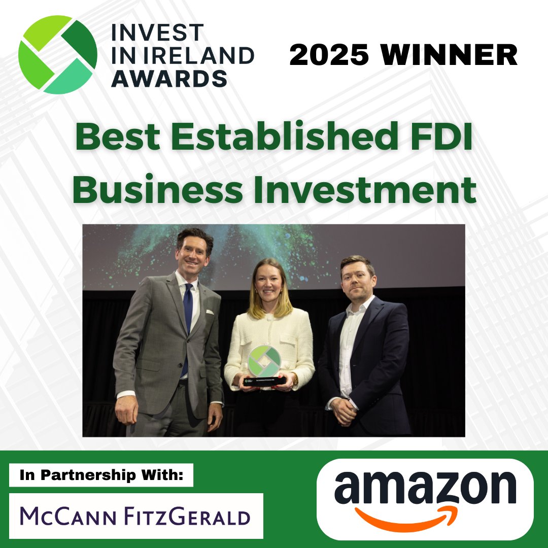 🎉 Congratulations to <a href="/amazon/">Amazon</a>  🎉

We’re thrilled to announce that <a href="/amazon/">Amazon</a> has won the Best Established FDI Business Investment Award! 

Head over to investinirelandawards.ie for more info!

#investinireland #fdiireland