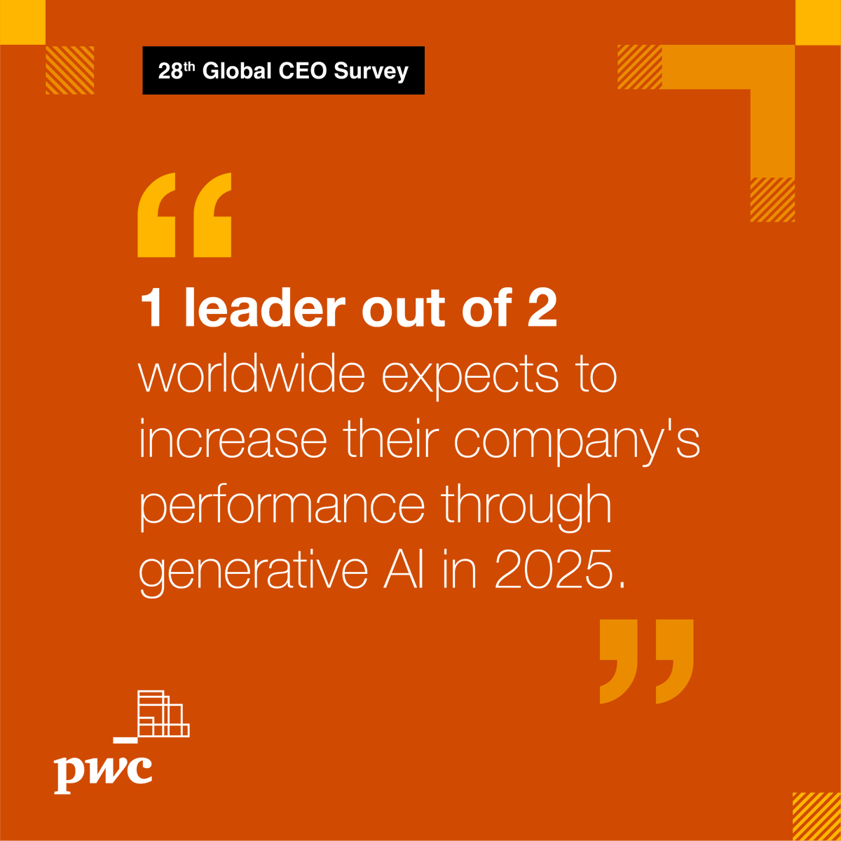 Viva Technology (@vivatech) on Twitter photo 🌍 The 28th edition of the #CEOSurvey is here! <a href="/PwC_France/">PwC France</a> asked 4,700+ leaders across 109 countries about this year’s biggest trends and challenges.
One thing’s clear—AI is stealing the spotlight at #VivaTech 🔍
Check it out:tinyurl.com/mr3cx5ur 🌍 The 28th edition of the #CEOSurvey is here! <a href="/PwC_France/">PwC France</a> asked 4,700+ leaders across 109 countries about this year’s biggest trends and challenges.
One thing’s clear—AI is stealing the spotlight at #VivaTech 🔍
Check it out:tinyurl.com/mr3cx5ur
