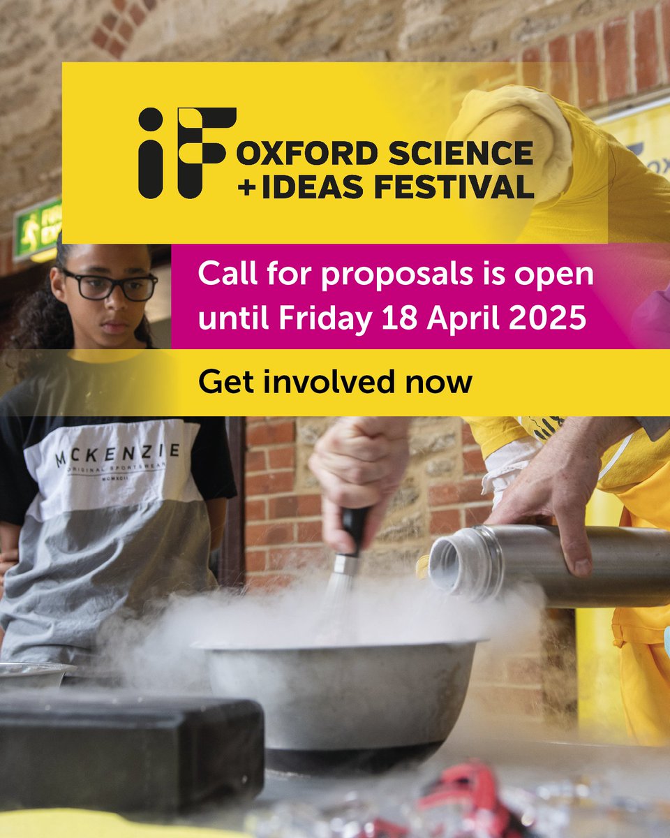 🚀 Exciting opportunities are closing soon! Get involved with IF Oxford to inspire, engage, and support STEM education through hands-on activities, volunteering, donations or sponsorship. Help make learning fun and accessible for everyone!
🔗 Get Involved | Donate #IFOxford2025
