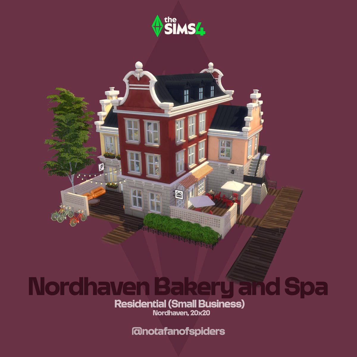 notafanofspider's tweet image. my first actual build in Nordhaven... it felt weird trying it out, i didn't know how to start the build but it actually turned out fine.

it was hard but it committed to make it a limited pack build so it uses only #BusinessAndHobbies, #ForRent (sry), #GetToWork and #SpaDay