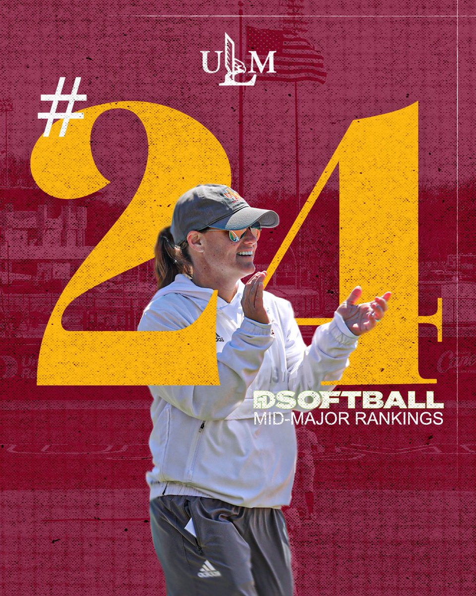 ULM Softball (@ulm_softball) on Twitter photo ๐ฆ๐๐ผ๐ฐ๐ธ ๐ผ๐ป ๐๐ต๐ฒ ๐ฟ๐ถ๐๐ฒ๐
In Week 8, we enter the <a href="/D1Softball/">D1Softball</a> Mid-Major rankings at No. 24! ๐ฆ๐๐ผ๐ฐ๐ธ ๐ผ๐ป ๐๐ต๐ฒ ๐ฟ๐ถ๐๐ฒ๐
In Week 8, we enter the <a href="/D1Softball/">D1Softball</a> Mid-Major rankings at No. 24!
