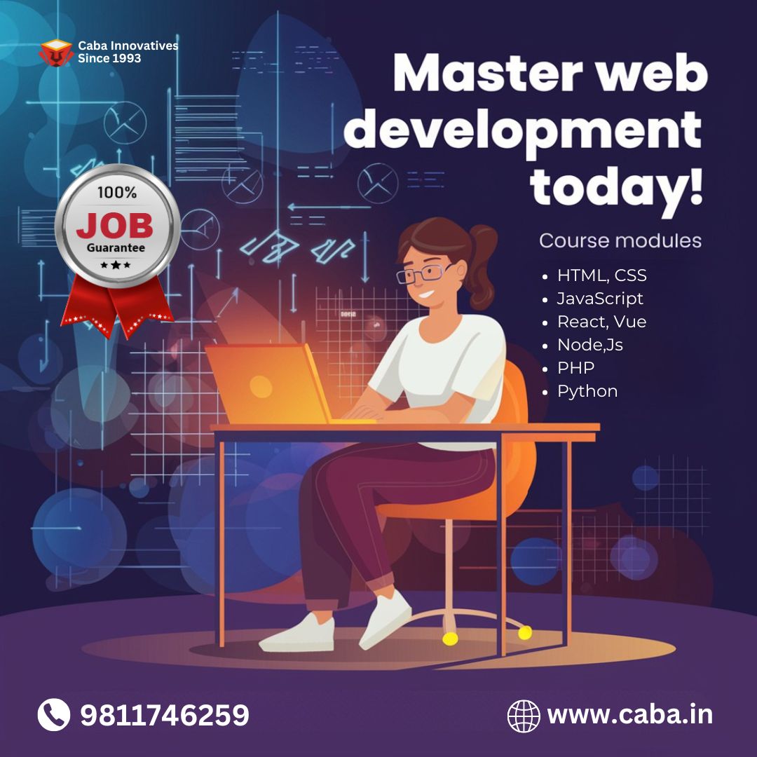CabaInnovative's tweet image. 💻✨ Master Web Development – Build Stunning Websites! ✨💻
🚀 Learn to create responsive, dynamic, and professional websites with hands-on training & live projects!
📞 Call 9811746259 Now
#Cabainnovatives #WebDevelopmentCourseInDelhi #LearnWebDevelopment #CodingSkills