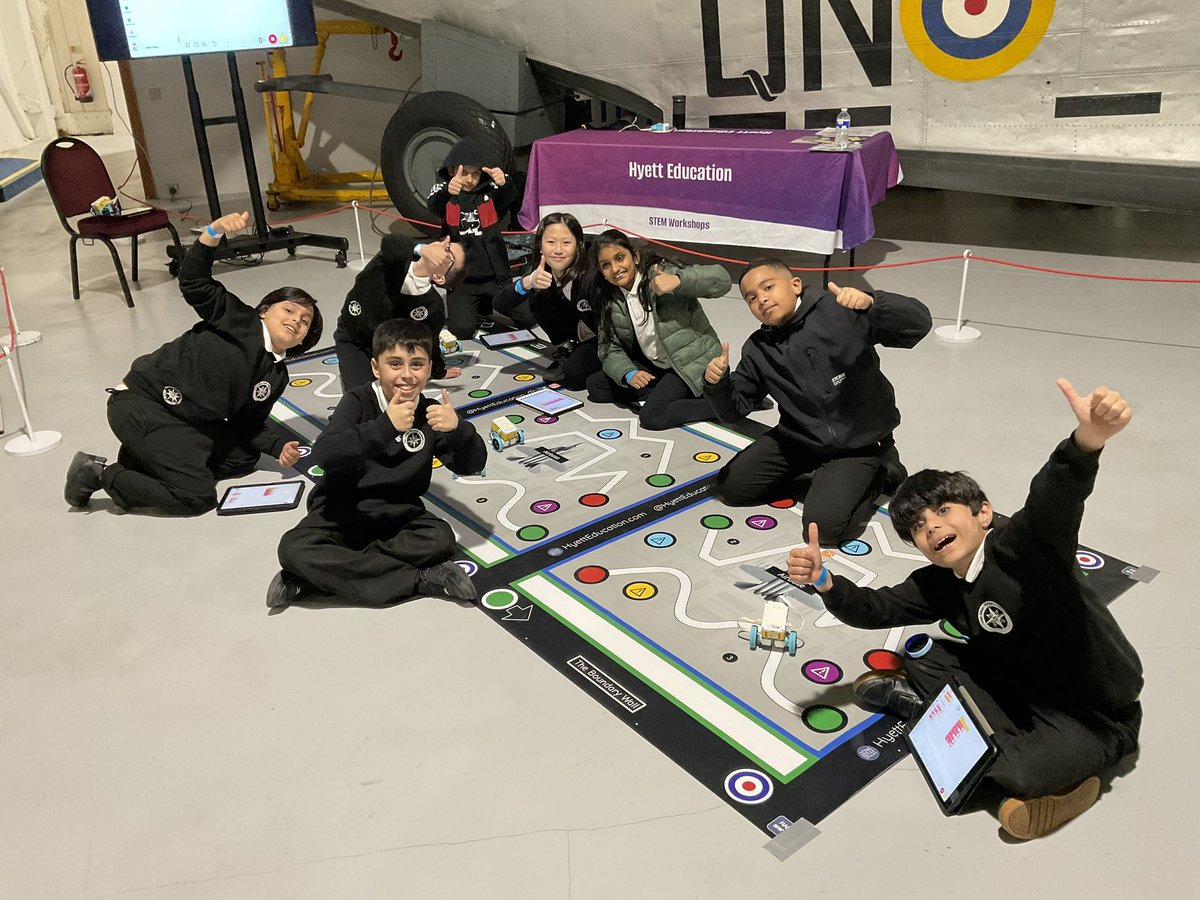 hyetteducation's tweet photo. We’ve had an excellent day, seen some fantastic coding and very happy children here @RAFMLearning 
#forcesinstem https://t.co/0dPSxJNPJw