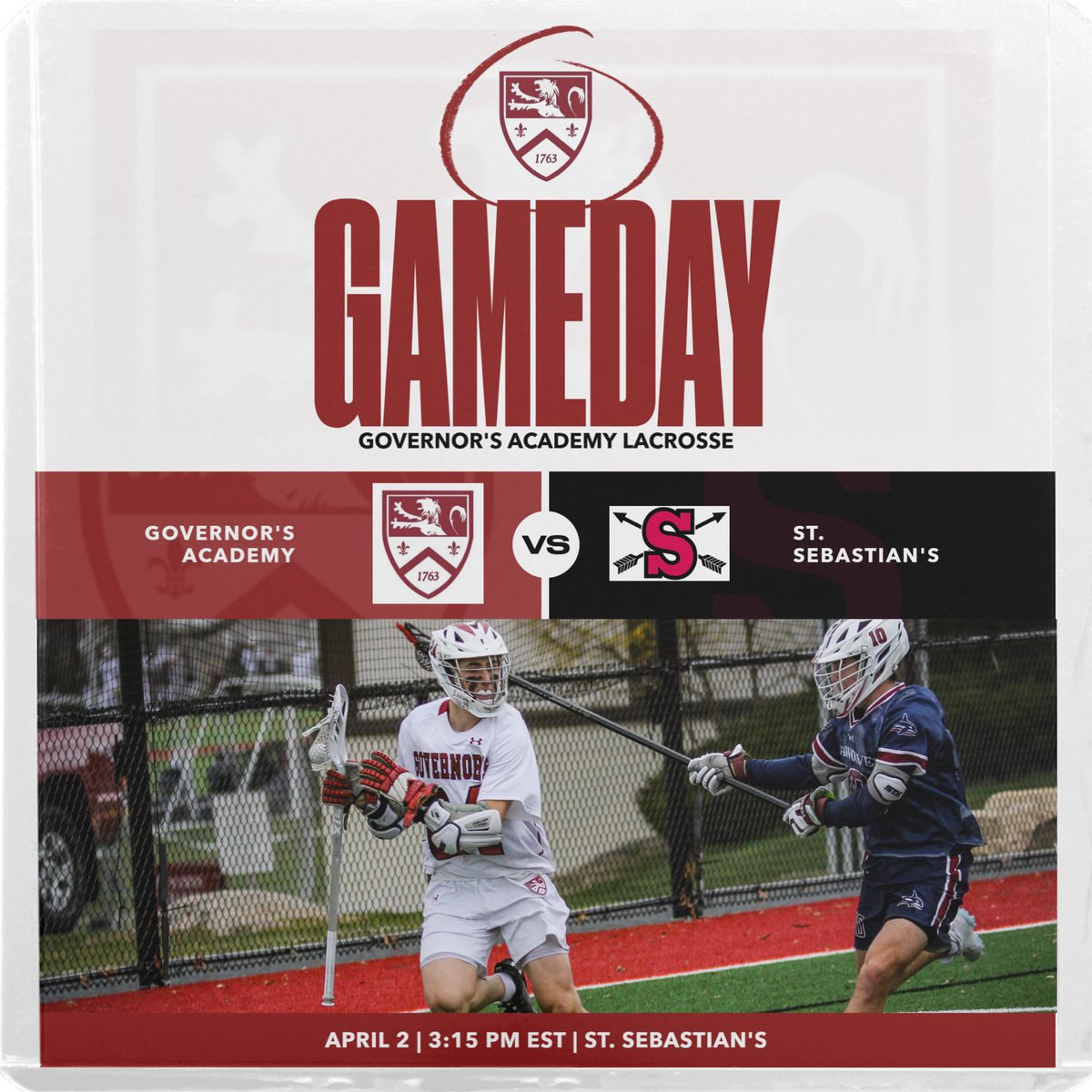 🚨GAMEDAY🚨
🆚 St. Sebastian’s
⏰ 3:15 PM
📍 St. Sebastian’s
🎥 stsebs.org/athletics/live…

<a href="/bostonlaxnet/">BostonLax</a> <a href="/NELaxJournal/">New England Lacrosse Journal</a> <a href="/ILPreps/">ILPreps</a> <a href="/Prep_Lacrosse/">Prep Lacrosse 🥍</a>