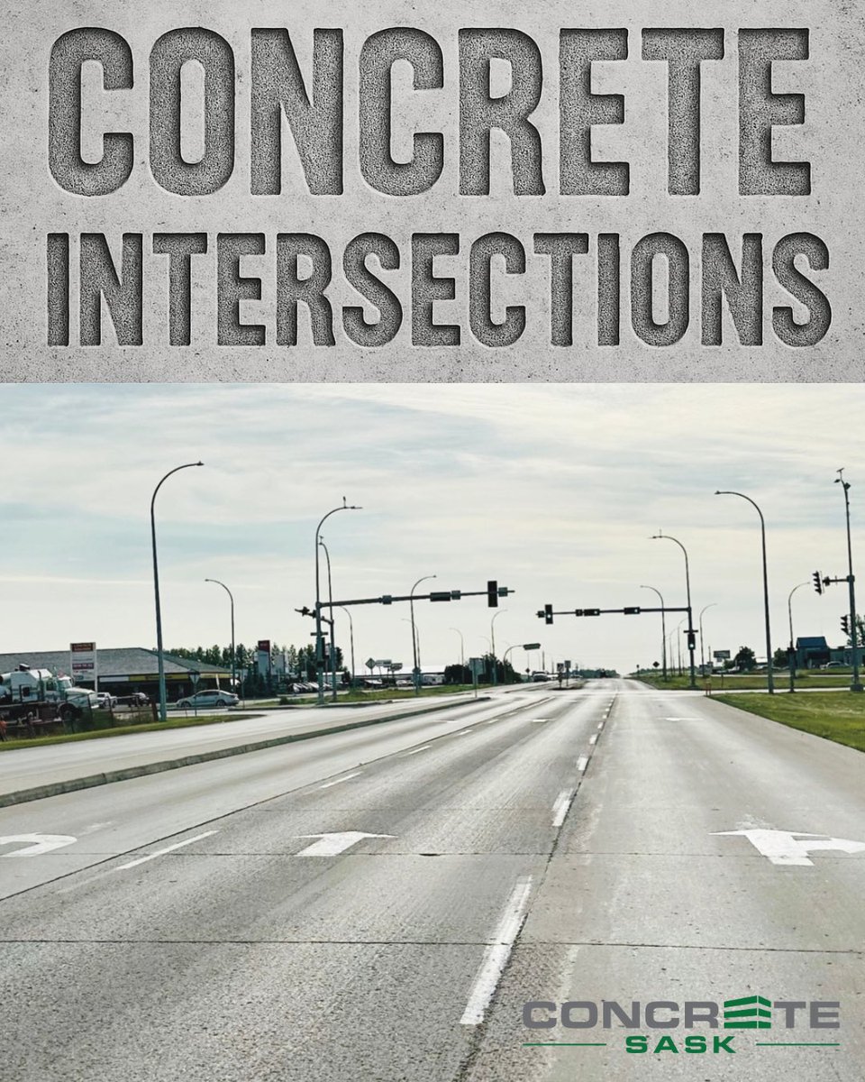 Intersections take the most stress—shouldn’t they be built with strength in mind? #Concrete stands up to heavy loads, turning traffic, &amp; extreme weather with ease.
Build it strong. Build it once. Build it with concrete 💪
#ConcreteStrong #InfrastructureMatters  #PavingTheWay