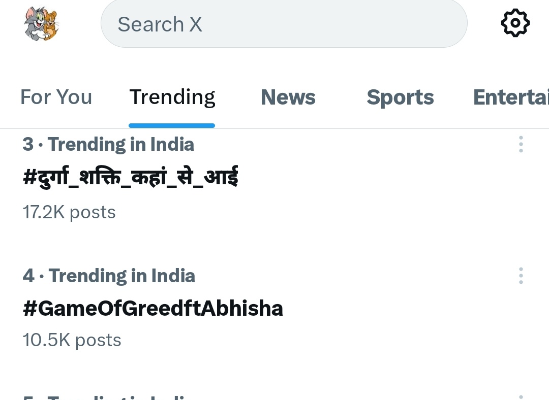 WeTheThinkers's tweet photo. 10k completed and trending at number 4 🔥🔥

#GameOfGreedftAbhisha https://t.co/cQNWAabllN
