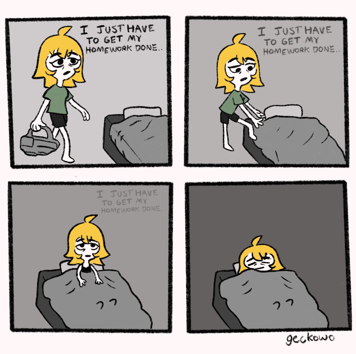 geckowo's tweet image. sleepy