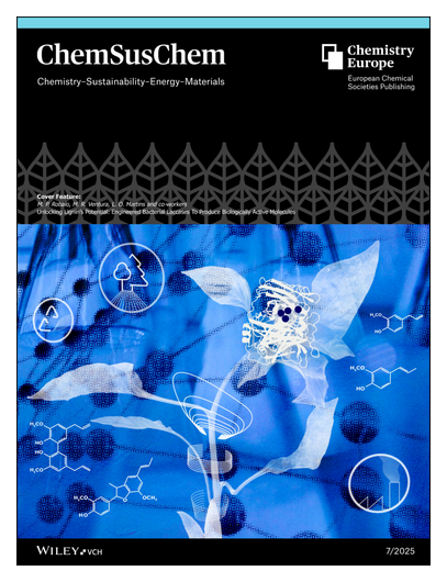 #ChemSusChem #OnTheCover Unlocking Lignin's Potential: Engineered Bacterial Laccases to Produce Biologically Active Molecules (ChemSusChem 7/2025) (Lígia O. Martins and co-workers) onlinelibrary.wiley.com/doi/10.1002/cs… • onlinelibrary.wiley.com/doi/10.1002/cs…
