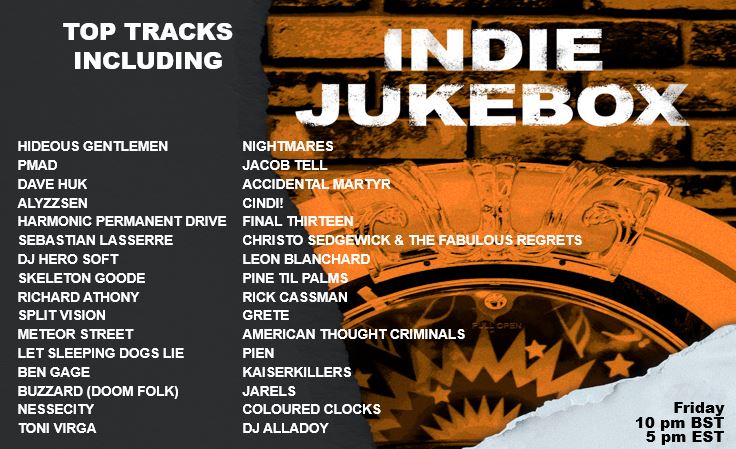 Tune in and listen to my latest track on the indie jukebox this Friday 04/04/25. Thank you <a href="/Radio_WIGWAM/">Radio-WIGWAM</a> for adding me ..