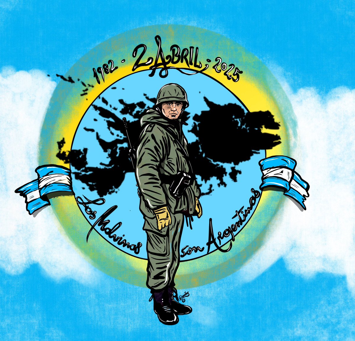 Ayer, Hoy y Siempre 

#lasmalvinassonargentinas🇦🇷 #islasmalvinas #argentina #2deabril #Diegolan #Dibujos
