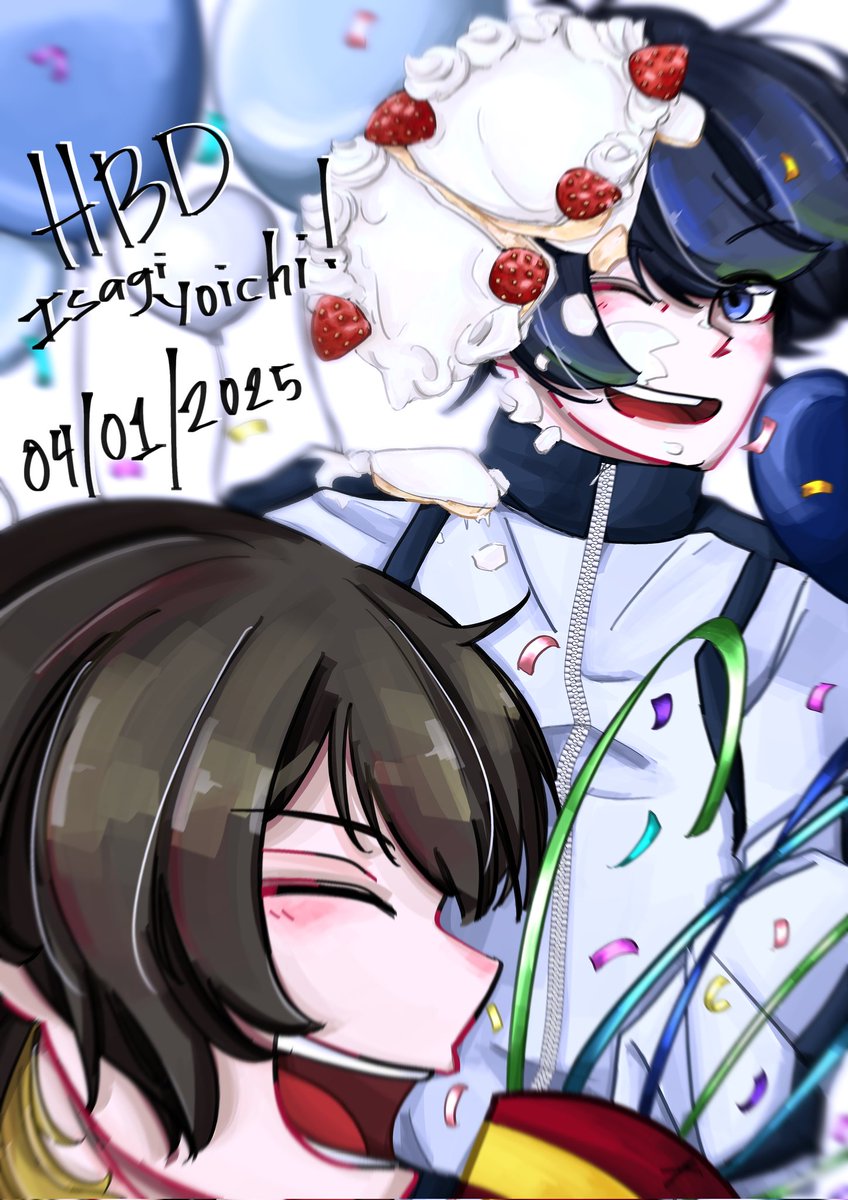 Belated Birthday art for Isagi Yoichi!! Happy Birthday Isagii ♡
#潔世一生誕祭2025 
#isagiyoichi 
#bluelock