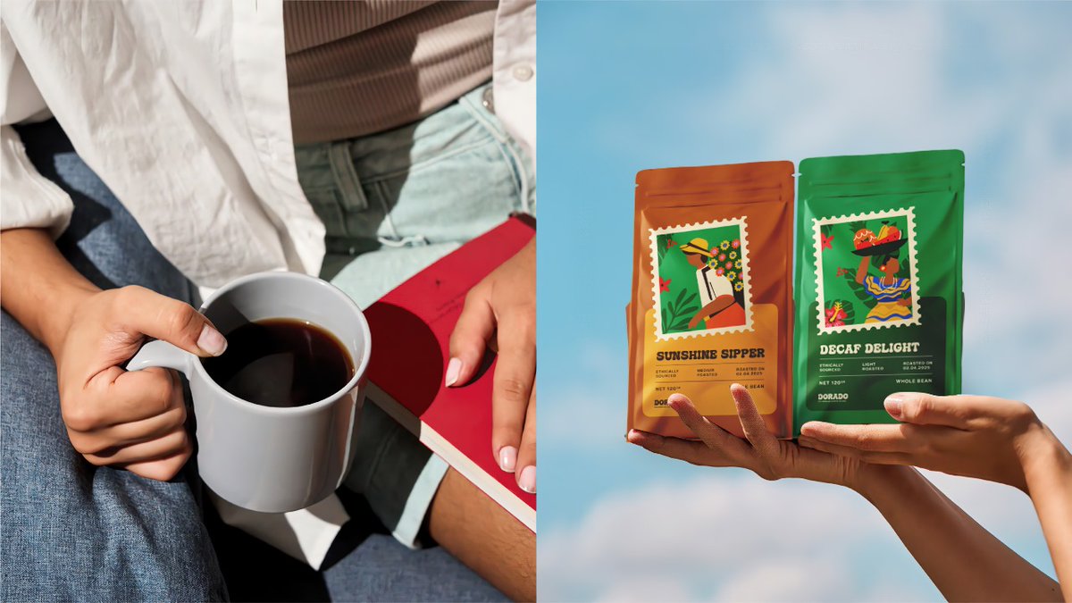 widyayumangesti's tweet image. Get this packaging done for dorado colombia coffee ✨️ #designpackaging #onedayonebrand #designinspo