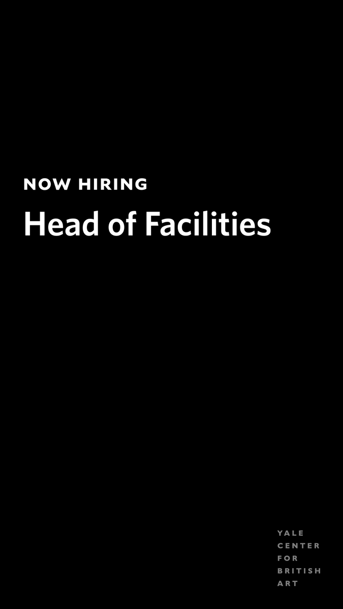 YaleBritishArt (@yalebritishart) on Twitter photo We are #hiring!
Head of Facilities
Learn more & apply: bit.ly/42fiWjC
<a href="/Yale/">Yale University</a> #CareersatYale #YaleBritishArt #MuseumJob We are #hiring!
Head of Facilities
Learn more & apply: bit.ly/42fiWjC
<a href="/Yale/">Yale University</a> #CareersatYale #YaleBritishArt #MuseumJob