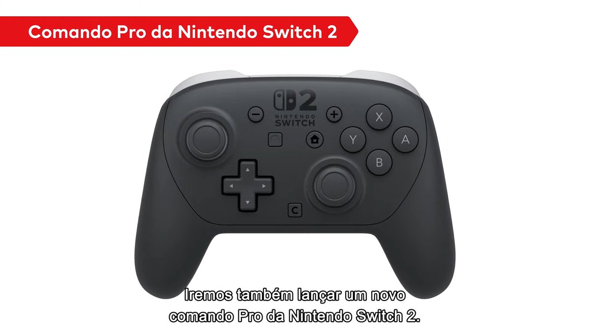 AndreyCouto's tweet image. O novo Pro Controller do Nintendo Switch 2:

#NintendoSwitch2 #NintendoDirect #ProController