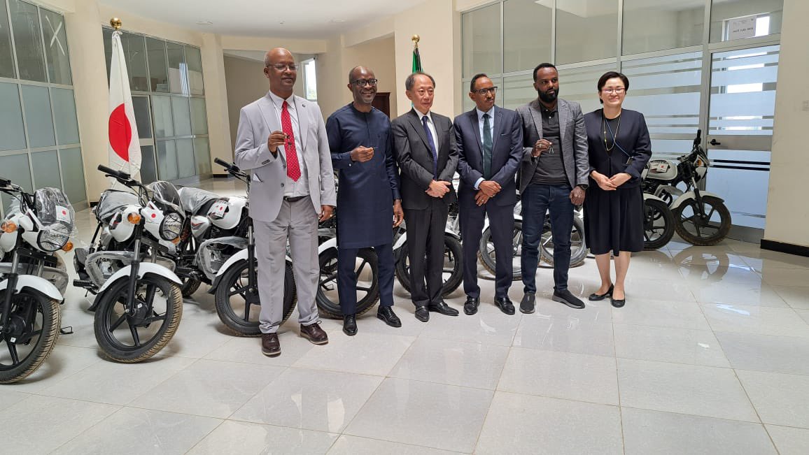 Sam Gbaydee Doe (@gbaydeedoe) on Twitter photo I joined Amb. Shibata Hironori today to hand over motorbikes that will strengthen the operational capacity of local authorities incl police force & woreda in northern Ethiopia.
<a href="/UNDP/">UN Development</a> values the 🤝 🇯🇵 on peace support & other initiatives in 🇪🇹 to ensure sustainable development. I joined Amb. Shibata Hironori today to hand over motorbikes that will strengthen the operational capacity of local authorities incl police force & woreda in northern Ethiopia.
<a href="/UNDP/">UN Development</a> values the 🤝 🇯🇵 on peace support & other initiatives in 🇪🇹 to ensure sustainable development.