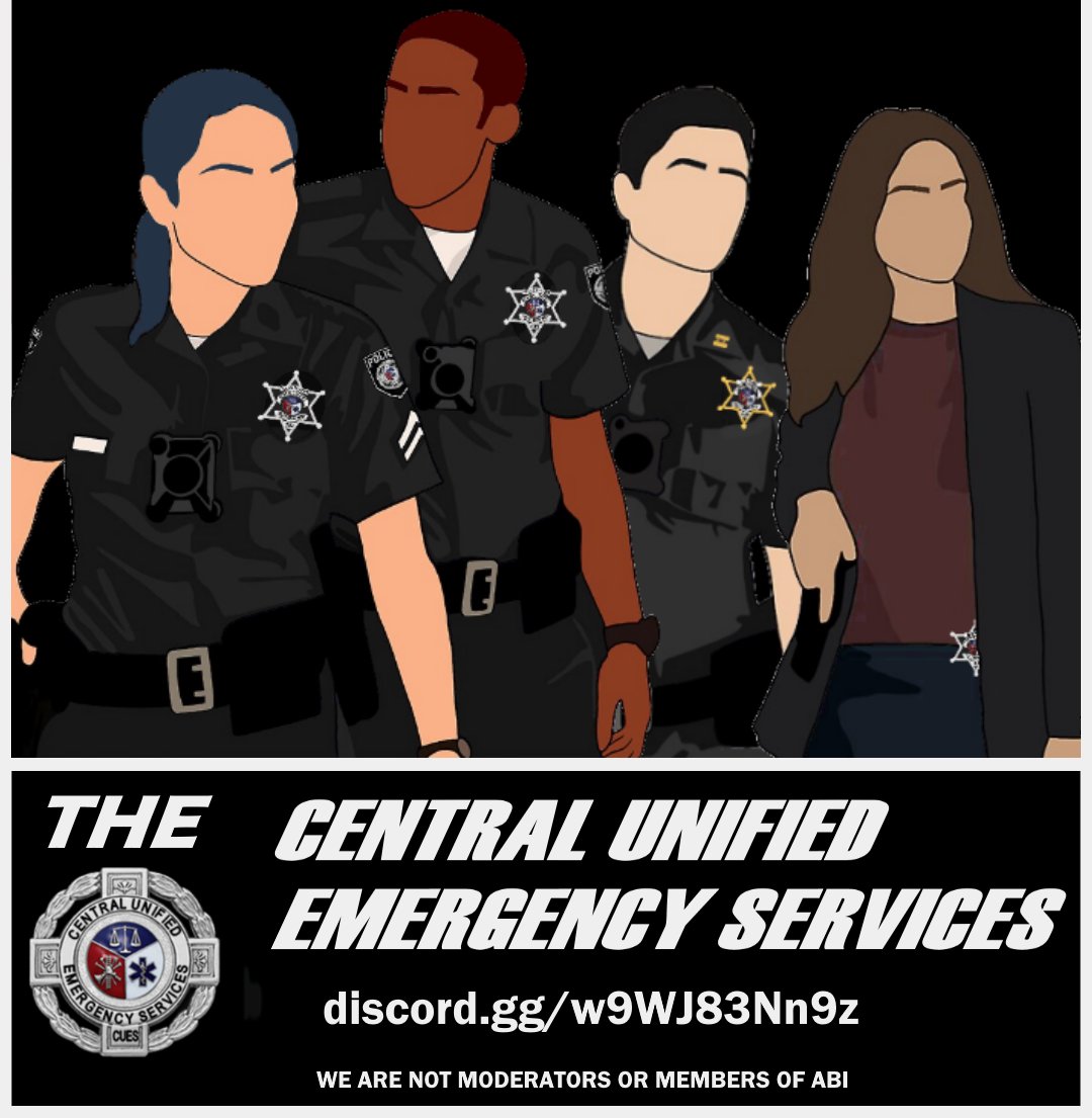 CUESCVR's tweet image. The Central Unified Emergency Services roleplay group now has reoccurring events that civilians are welcome to join. You just simply have to request off of one of our white shirts (HR's) and we will invite you.

Extra info is in our discord.