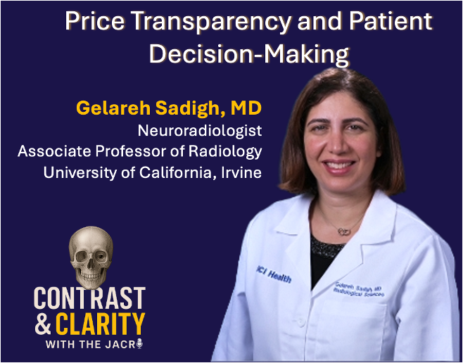 Maddi Wulfeck, MD (@maddiwulfeckmd) on Twitter photo ❓Does imaging price transparency affect patient decision-making to receive recommended care?
Take a listen to our most recent episode of ✨Contrast & Clarity with the <a href="/JACRJournal/">JACR</a>✨ where <a href="/JeffreyWaltzMD/">Jeffrey Waltz</a> and I interview <a href="/GelarehSadigh/">Gelareh Sadigh, MD</a> about her most recent work!
Check it out ❓Does imaging price transparency affect patient decision-making to receive recommended care?
Take a listen to our most recent episode of ✨Contrast & Clarity with the <a href="/JACRJournal/">JACR</a>✨ where <a href="/JeffreyWaltzMD/">Jeffrey Waltz</a> and I interview <a href="/GelarehSadigh/">Gelareh Sadigh, MD</a> about her most recent work!
Check it out
