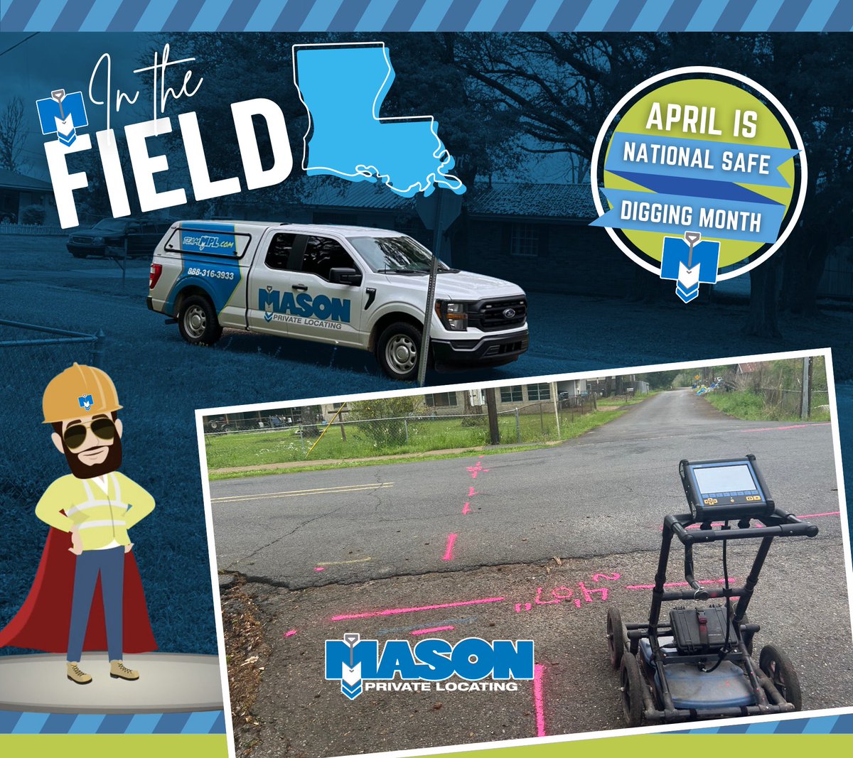 PrivateLocating's tweet image. 🚧 MPL on the Move! 🚧
#TeamMPL is in Louisiana, spearheading a crucial mission – locating water lines across the city in preparation for a major fiber installation project.
Safety and precision are our top priorities as we pave the way for enhanced connectivity.