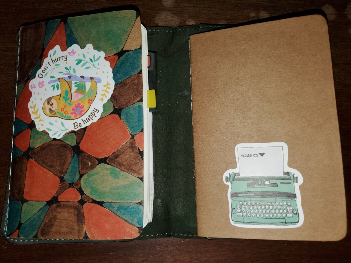 donnierwallen's tweet image. I&apos;m switching to a new #pocketnotebook for April. #amwriting #inspiration can happen anytime.