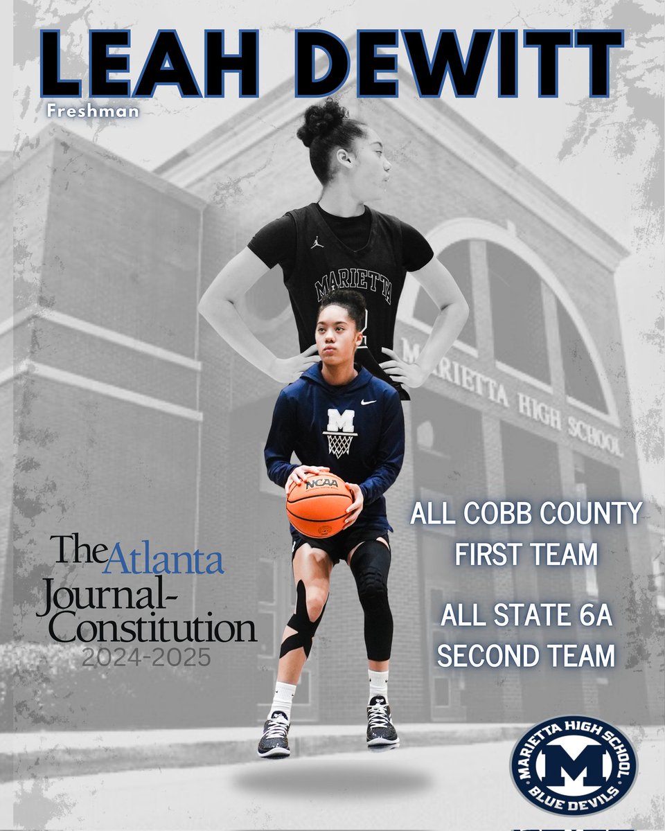 Marietta HS Girls Basketball (Ga) (@mariettagbb) on Twitter photo Congratulations to <a href="/LeahDeWitt_2/">LeahDeWitt2</a> on her selection to the <a href="/AJCsports/">AJC Sports</a> All-Cobb County & ALL-STATE TEAM! Congratulations to <a href="/LeahDeWitt_2/">LeahDeWitt2</a> on her selection to the <a href="/AJCsports/">AJC Sports</a> All-Cobb County & ALL-STATE TEAM!