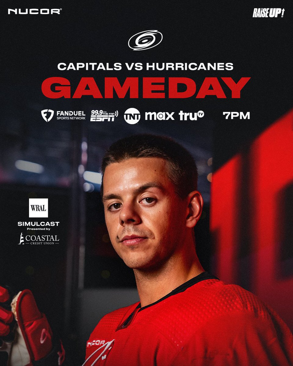 Canes's tweet photo. IT’S GAMEDAY, Y’ALL! 

📍 @LenovoCenter 
🕖 7:00 p.m.
📺 @FDSN_Hurricanes / @WRAL / @NHL_On_TNT 
📻 @999TheFan 
🎟️ https://t.co/g4PnPoMaDN
#RaiseUp

Preview » https://t.co/q2wIuFPd8S https://t.co/ASAHLST9EZ