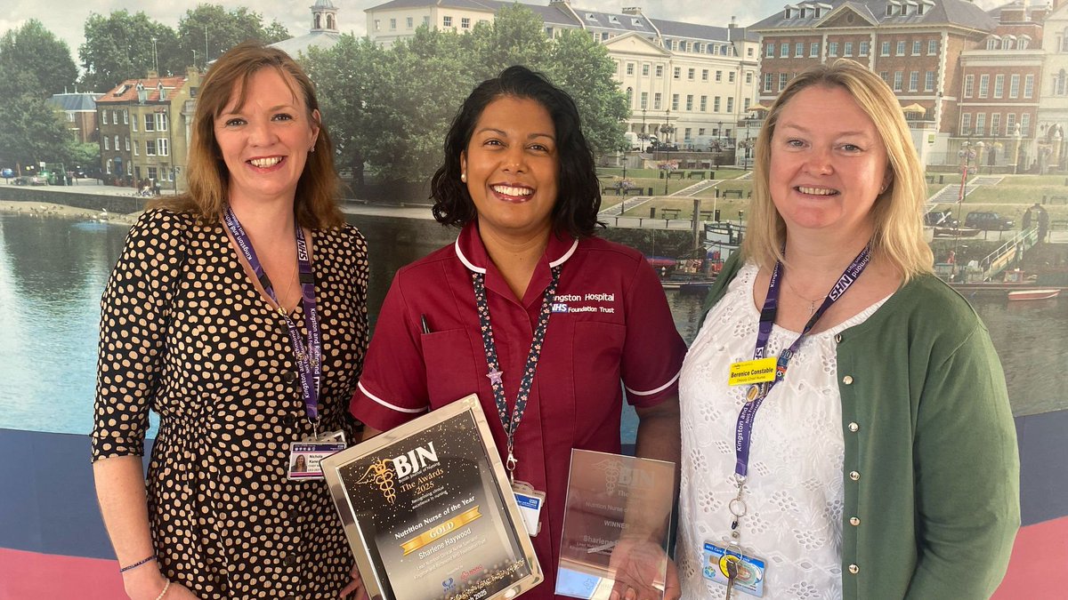 Congratulations to Lead Nutrition Clinical Nurse Specialist, Sharlene Haywood, who recently won the <a href="/BJNursing/">BJN</a> Nutrition Nurse of the Year Award.

Read more: kingstonandrichmond.nhs.uk/about-us/news/…