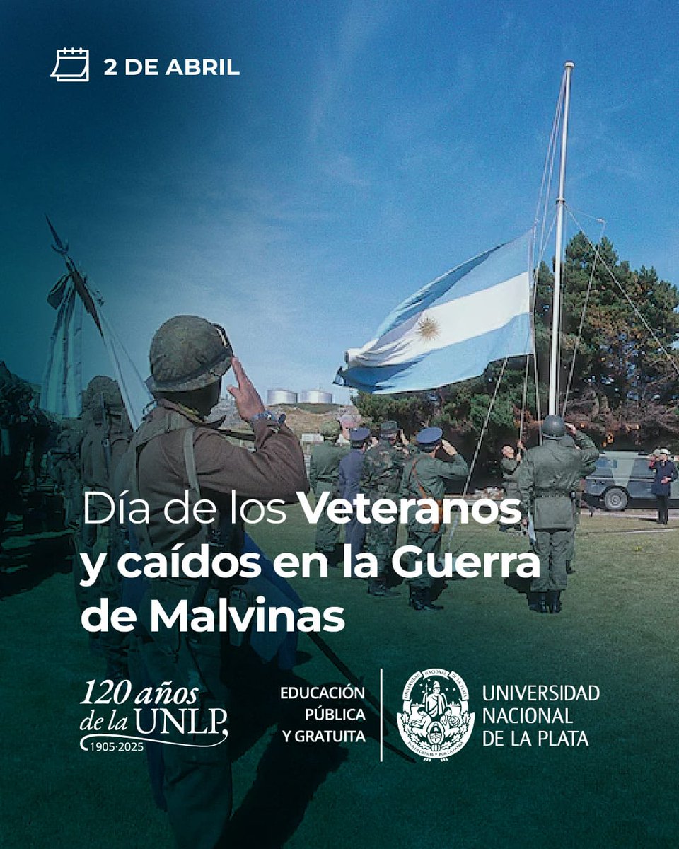 Homenaje y gratitud a los héroes, veteranos y caídos que lucharon por nuestras Malvinas. En su memoria mantenemos el reclamo
inclaudicable por la soberanía sobre las islas.