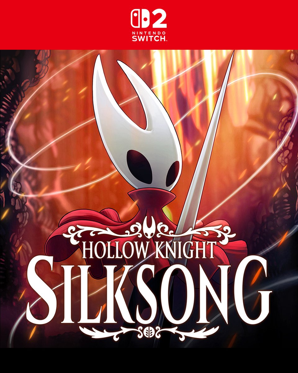 NintendoUK's tweet image. Ascend to the peak of a haunted kingdom in Hollow Knight: Silksong, arriving on #NintendoSwitch2 this year.