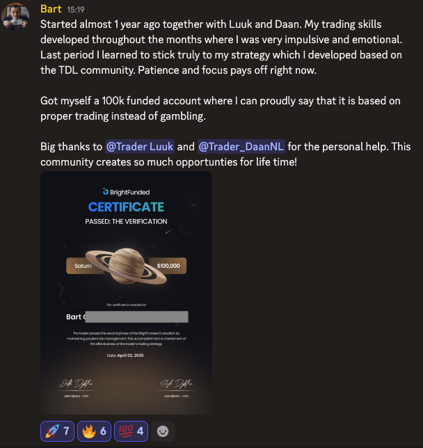 And another one funded!

We won’t stop until everyone in TDL is funded! 🚀

Congrats <a href="/Barttj92/">Bart</a> !